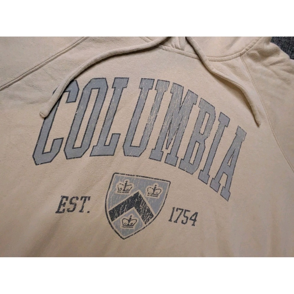 Columbia University NCAA Hoodie 1754 Mens 3XL Pullover Peach College Sweatshirt - Picture 4 of 9